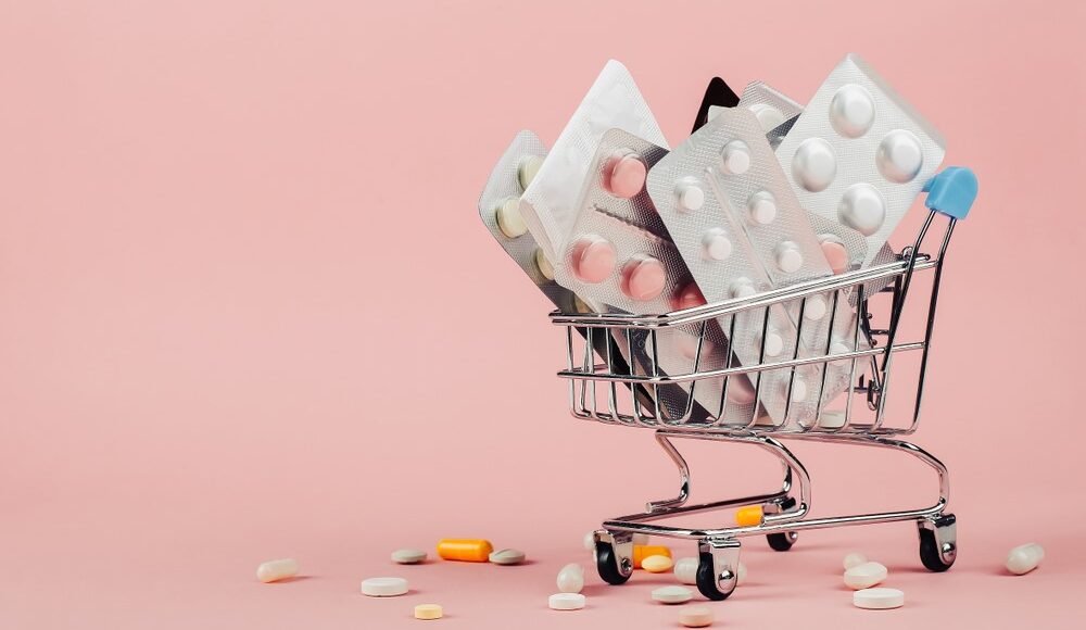 Beautiful young couple looking behind at you