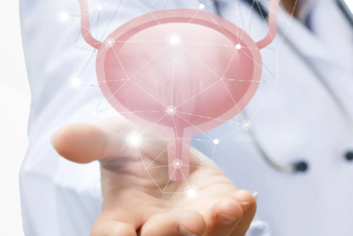 Beautiful young couple looking behind at you